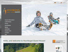 Tablet Screenshot of hochkogel.at
